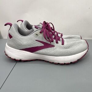 Brooks Revel 5 Running Shoes Sneakers Running Walking Gray Purple Womens 10